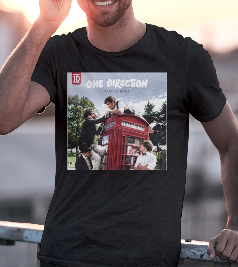 One Direction Take Me Home Red Telephone Booth Scene T-Shirt