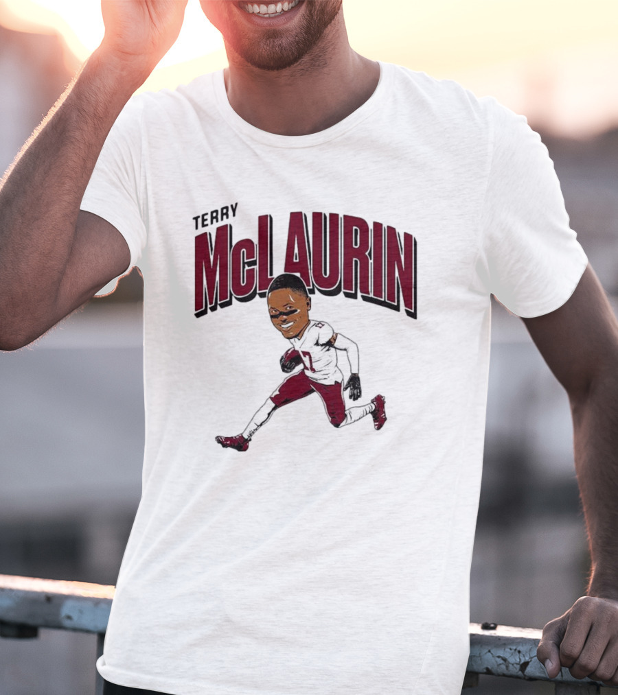 Terry McLaurin 17 Football Player Caricature T-Shirt