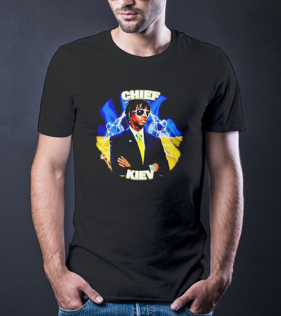Chief Kiev Lightning Suit And Sunglasses T-Shirt