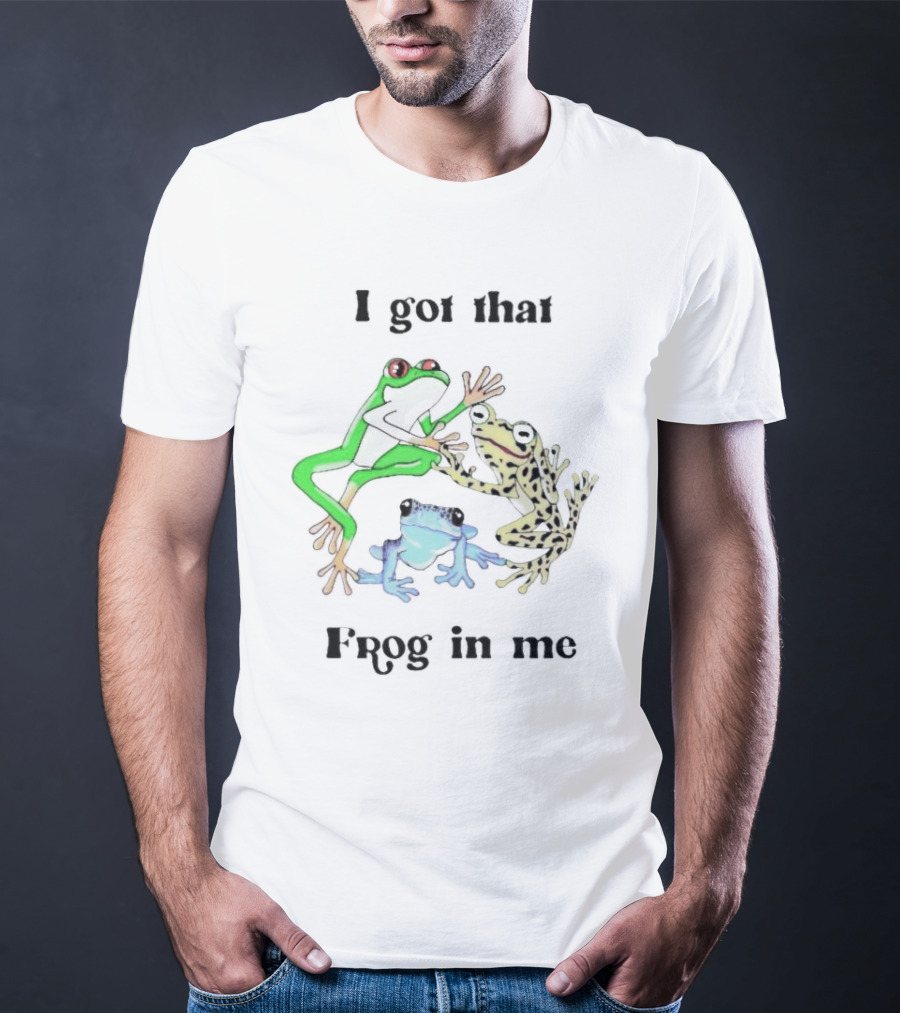 I Got That Frog In Me Vibrant Colorful Trio T-Shirt