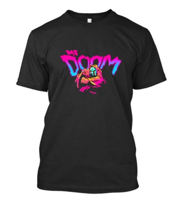 MF Doom Neon Hoodie Mic Iconic Mask T-Shirt