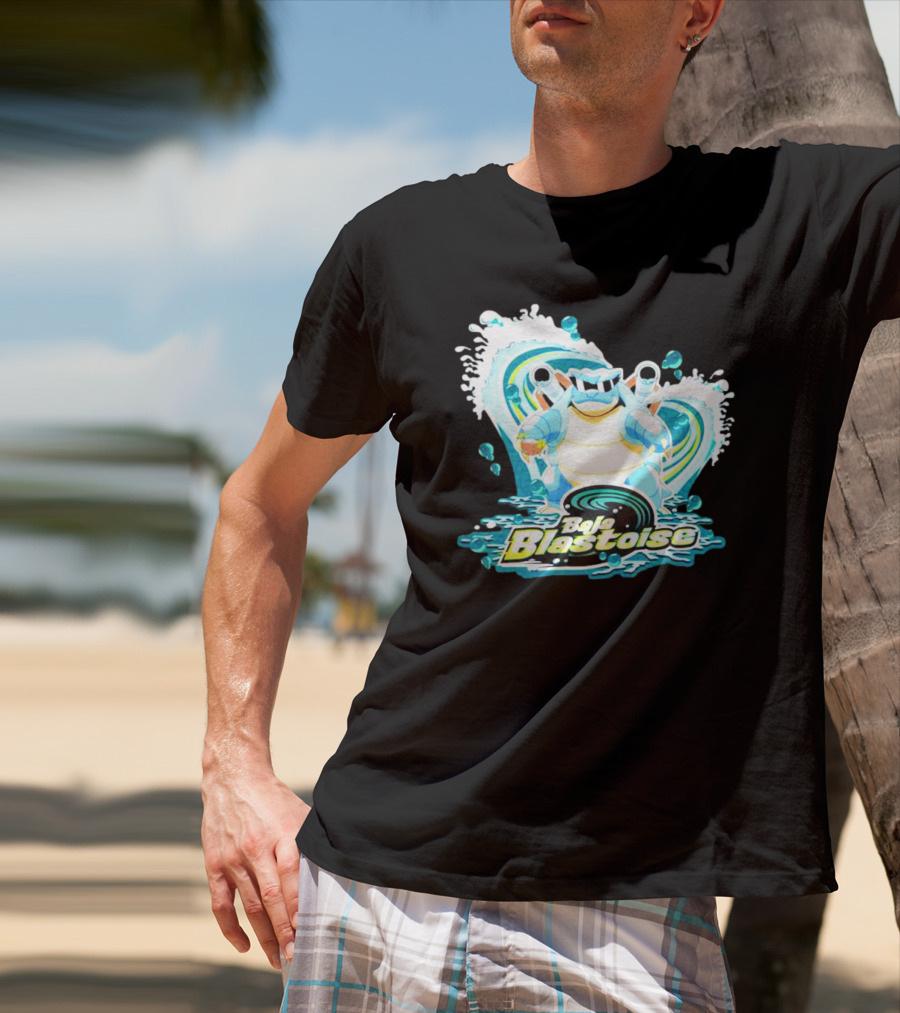 Baja Blastoise Splashing Surf Adventure T-Shirt