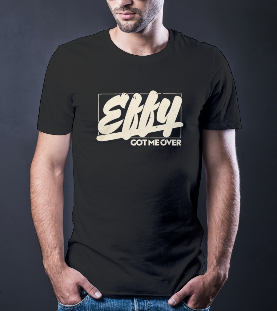 Effy Got Me Over Retro Styled Text Block T-Shirt