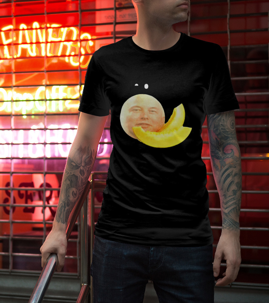 Melon Musk Canary Musk Face With Melon Slice T-Shirt