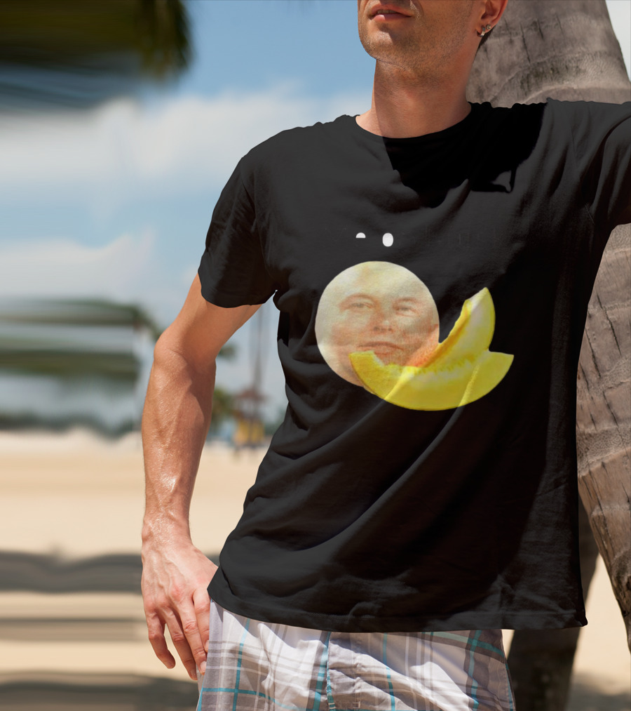 Melon Musk Canary Musk Face With Melon Slice T-Shirt
