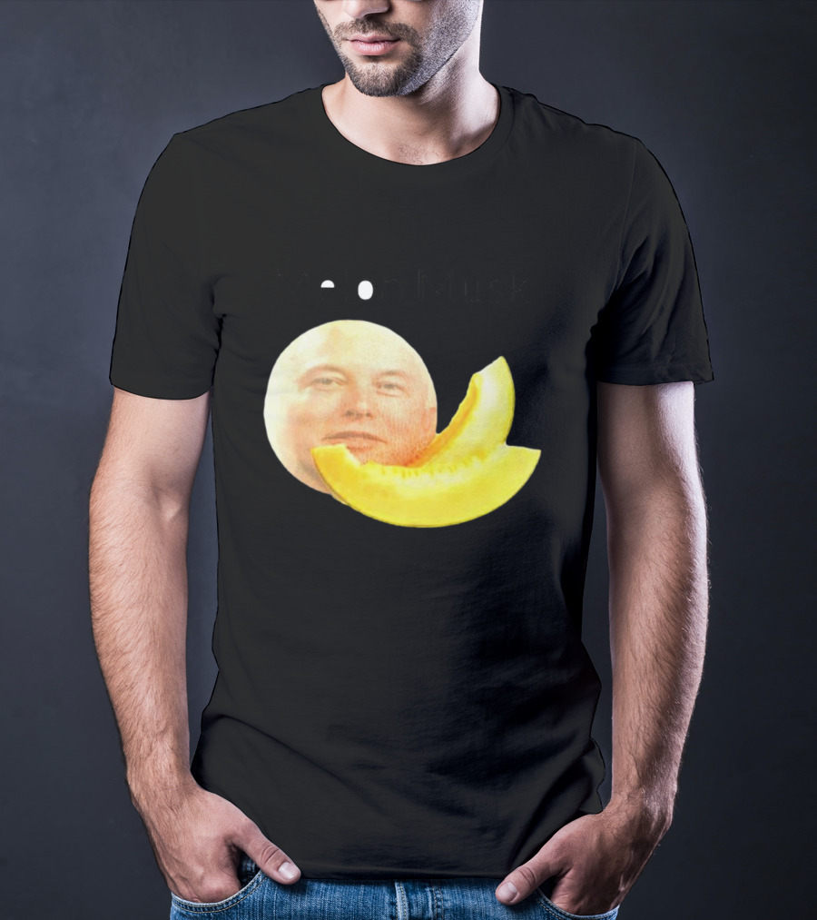 Melon Musk Canary Musk Face With Melon Slice T-Shirt