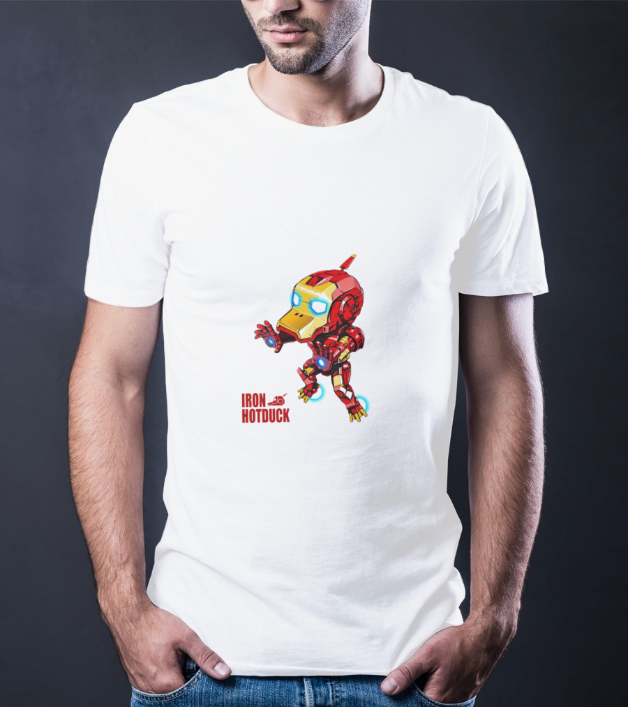 Iron Hotduck Character Robot Duck Suit T-Shirt
