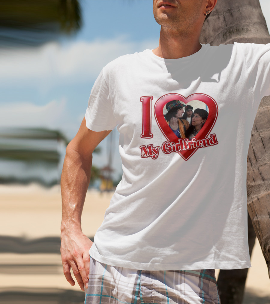 Mike Wheeler I Love My Girlfriend Heart Image T-Shirt