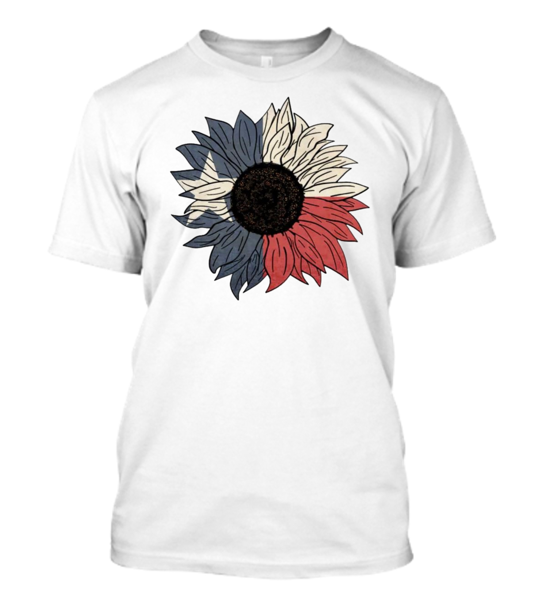 Texas Flag Sunflower Bloom T-Shirt
