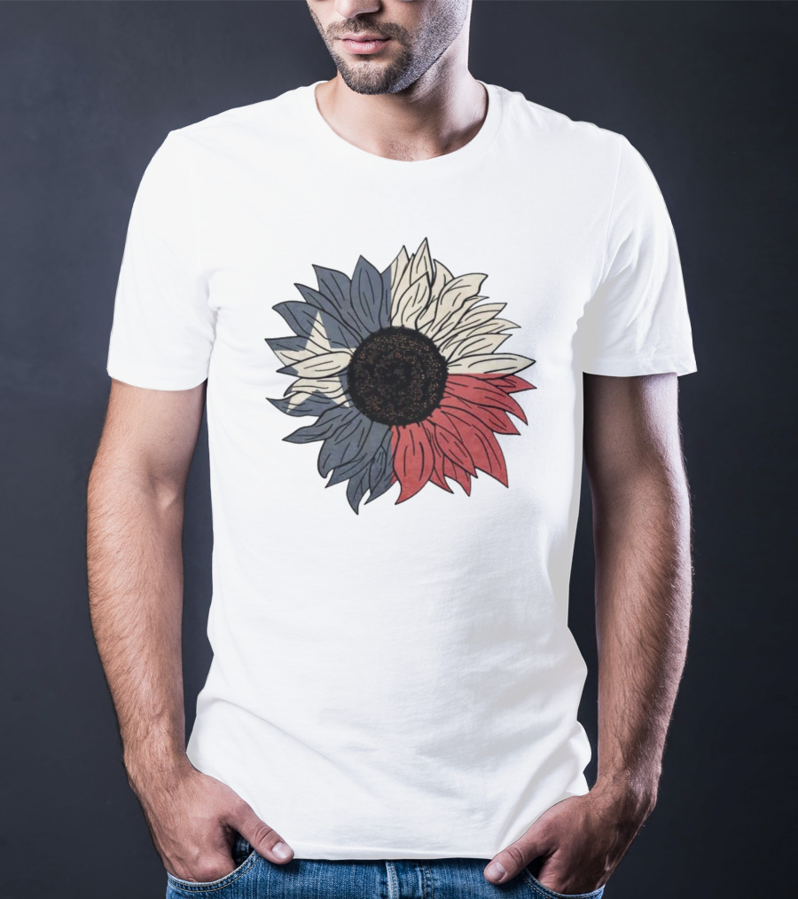 Texas Flag Sunflower Bloom T-Shirt