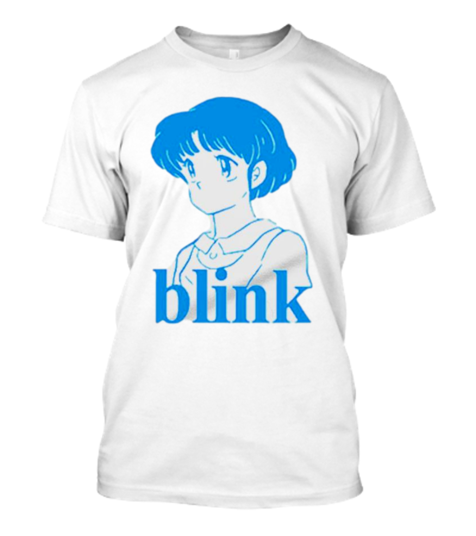Blink Anime Girl Blue T-Shirt