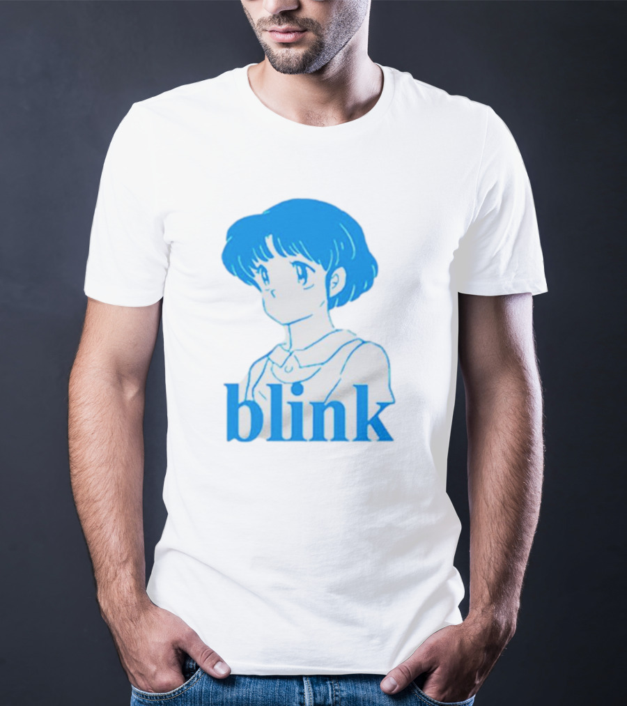 Blink Anime Girl Blue T-Shirt