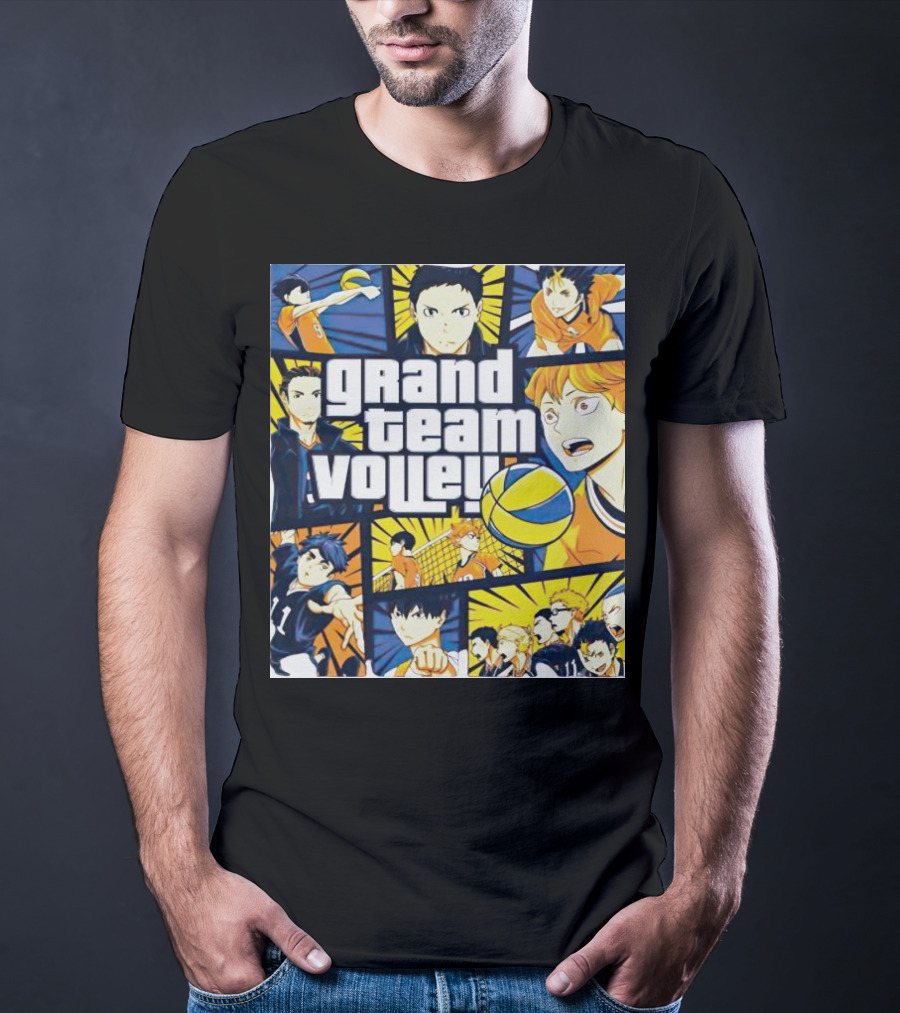 Grand Team Volley Anime Volleyball Characters T-Shirt