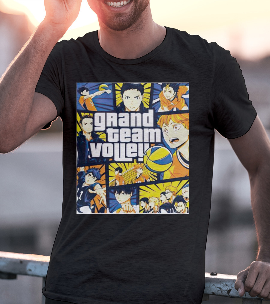 Grand Team Volley Anime Volleyball Characters T-Shirt