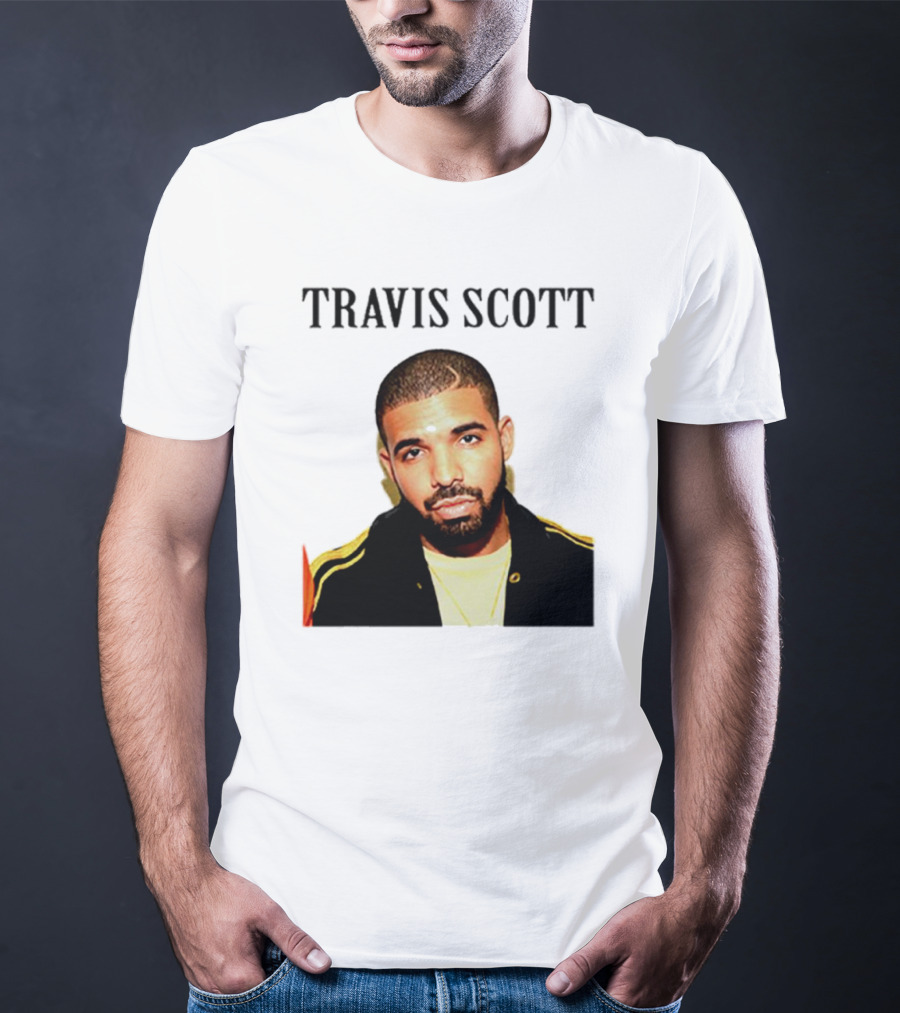 Travis Scott Drake Meme Optical Illusion T-Shirt