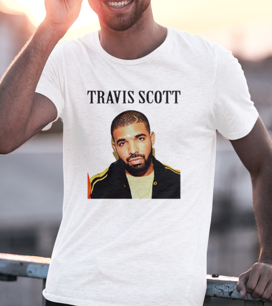 Travis Scott Drake Meme Optical Illusion T-Shirt