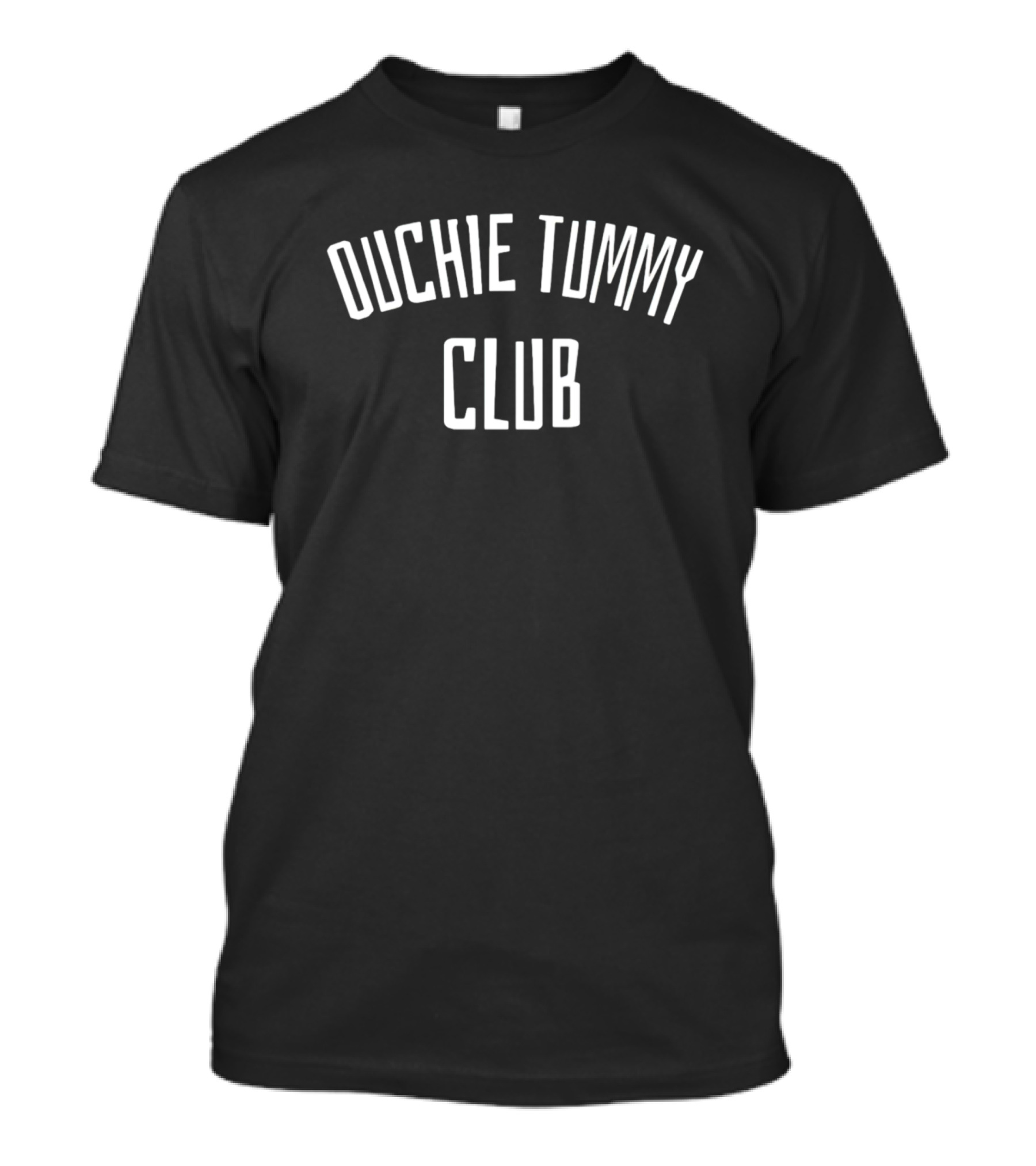 Ouchie Tummy Club Playfully Expressive T-Shirt