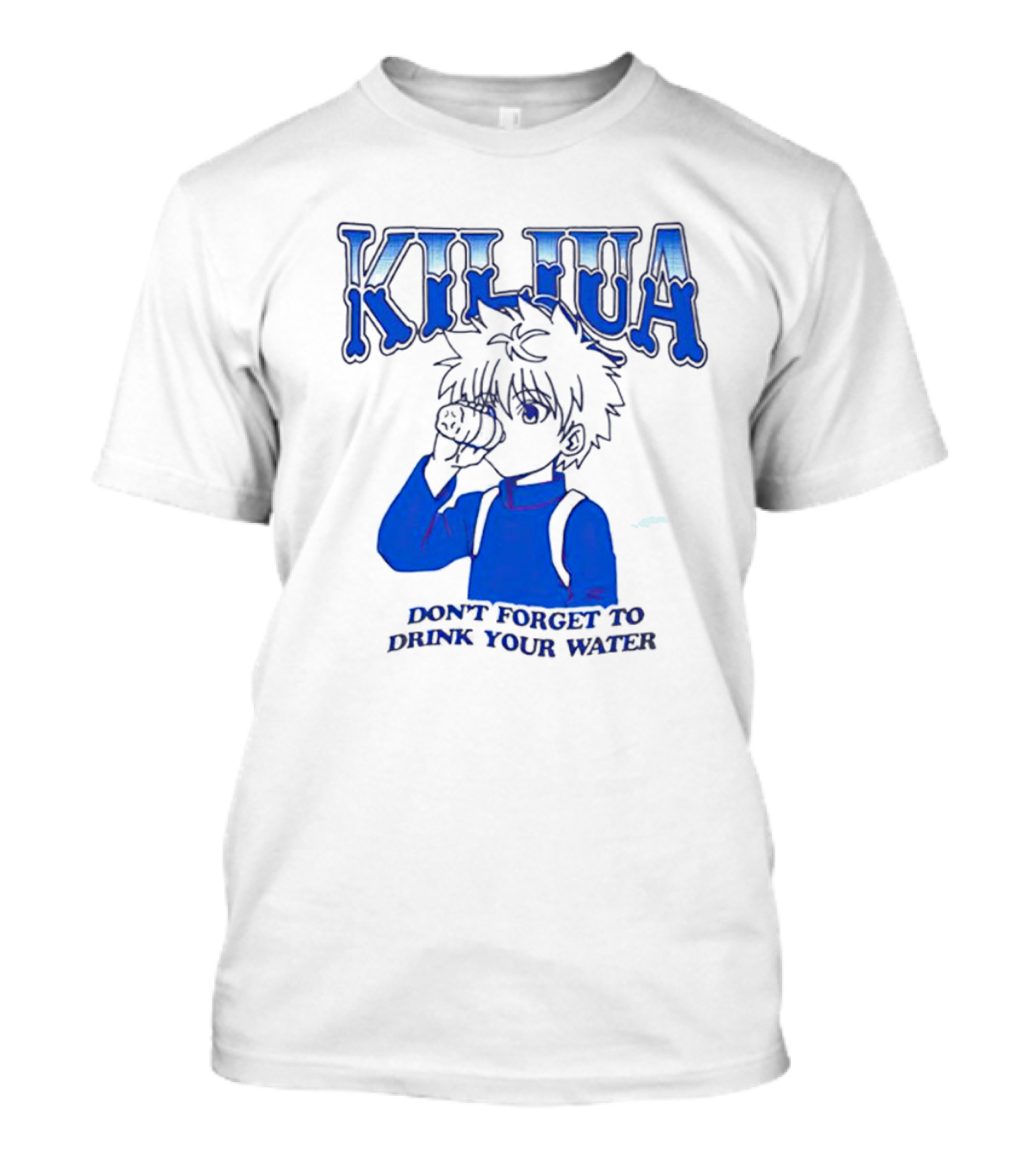 Killua Zoldyck Don't Forget To Drink Your Water T-Shirt