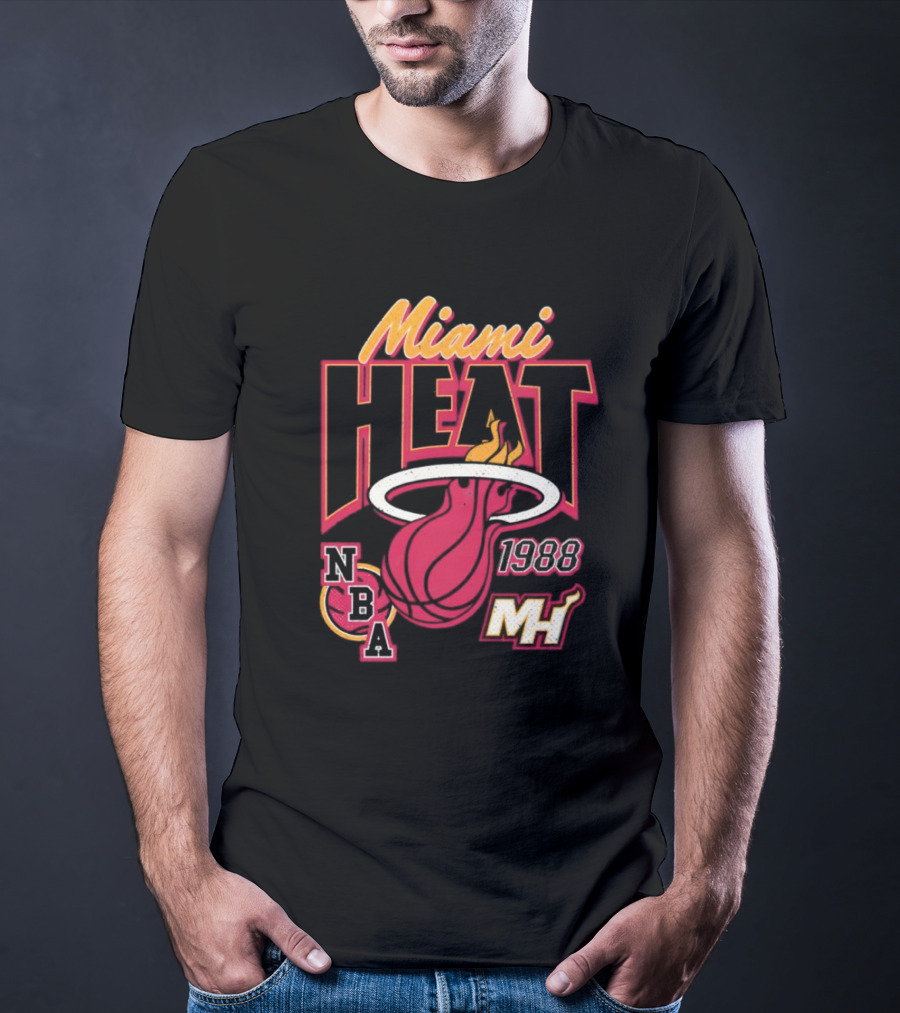 Miami Heat 1988 NBA MH Vintage Retro T-Shirt