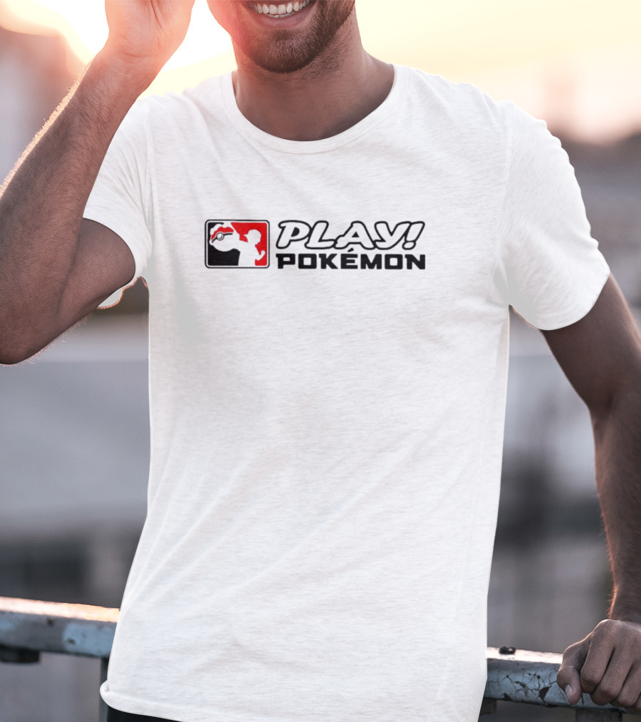 PLAY POKÉMON Silhouette Logo With Poké Ball T-Shirt