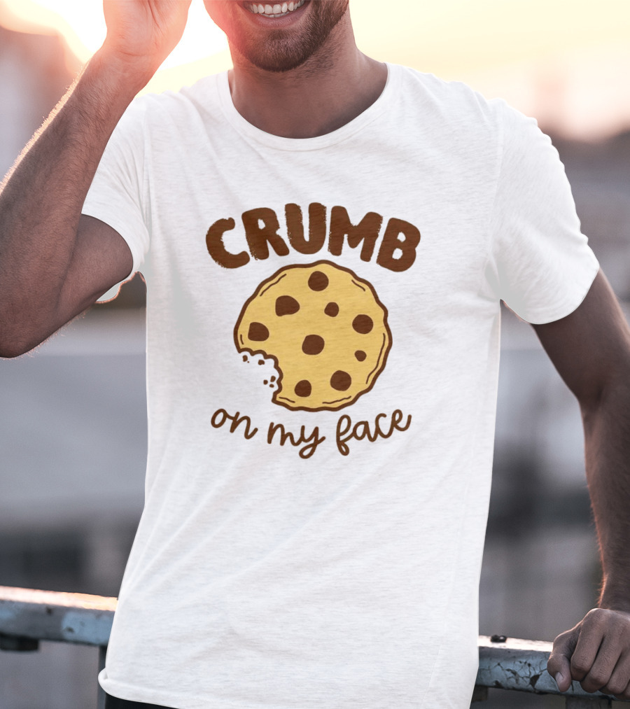 CRUMB Cookie On My Face Chocolate Chip Bite T-Shirt