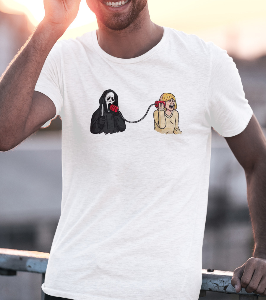 Ghostface Call Me Phone Conversation T-Shirt