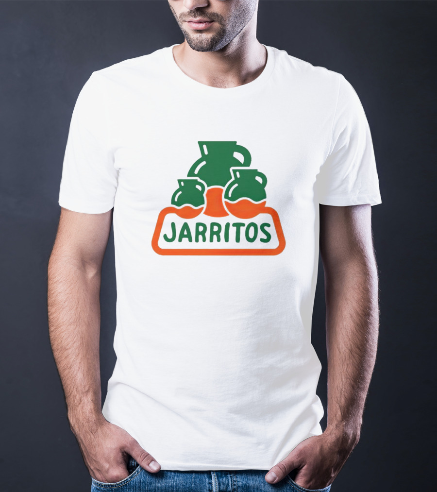 Jarritos Vintage Logo Icon Green Orange T-Shirt