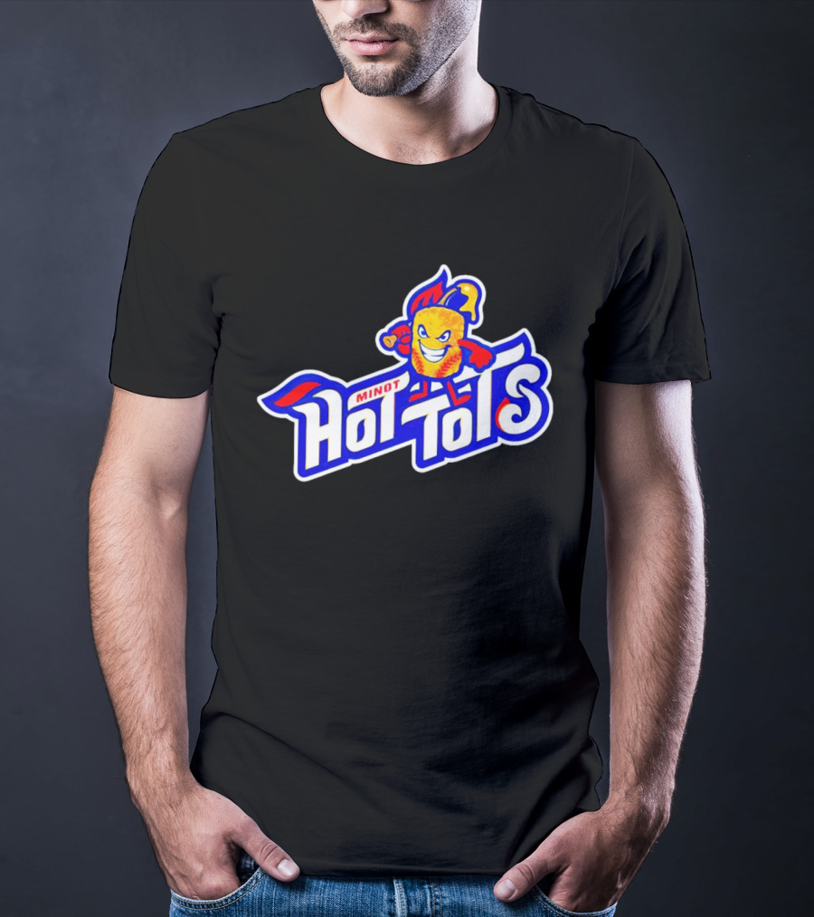 Minot Hot Tots Flame Character T-Shirt