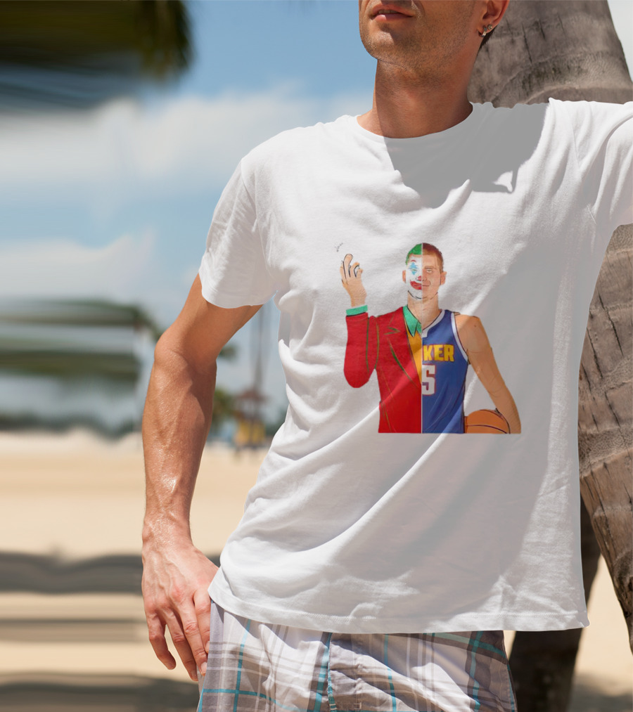 Nikola Jokic The Joker Dual Basketball Character T-Shirt