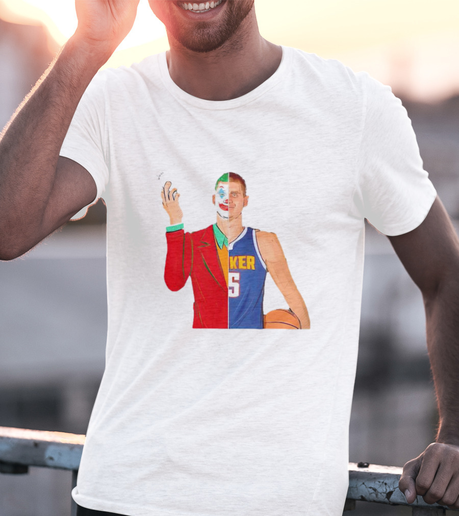 Nikola Jokic The Joker Dual Basketball Character T-Shirt