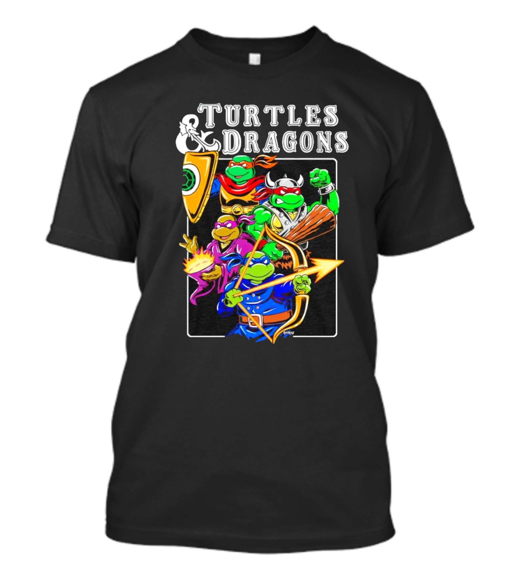 Turtles And Dragons Fantasy Adventure T-Shirt
