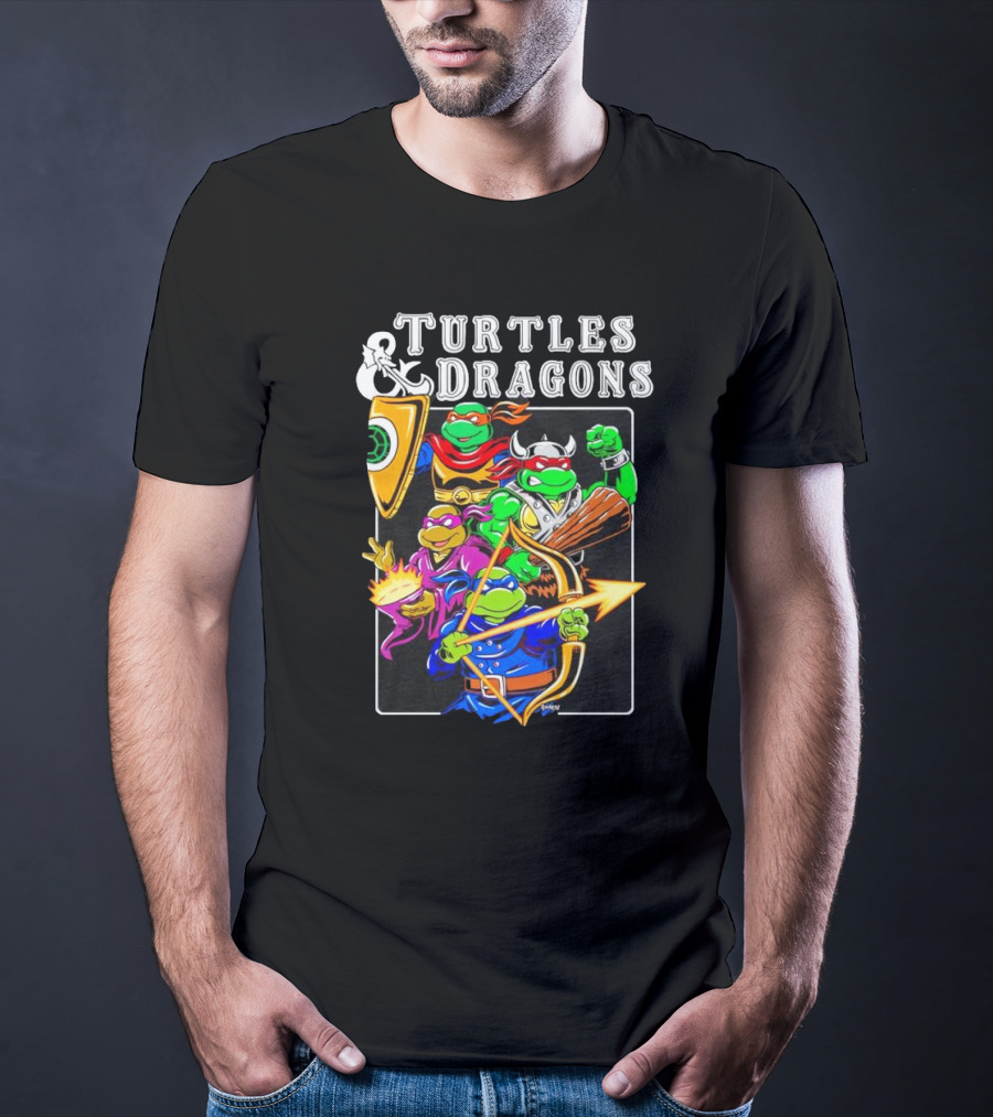 Turtles And Dragons Fantasy Adventure T-Shirt