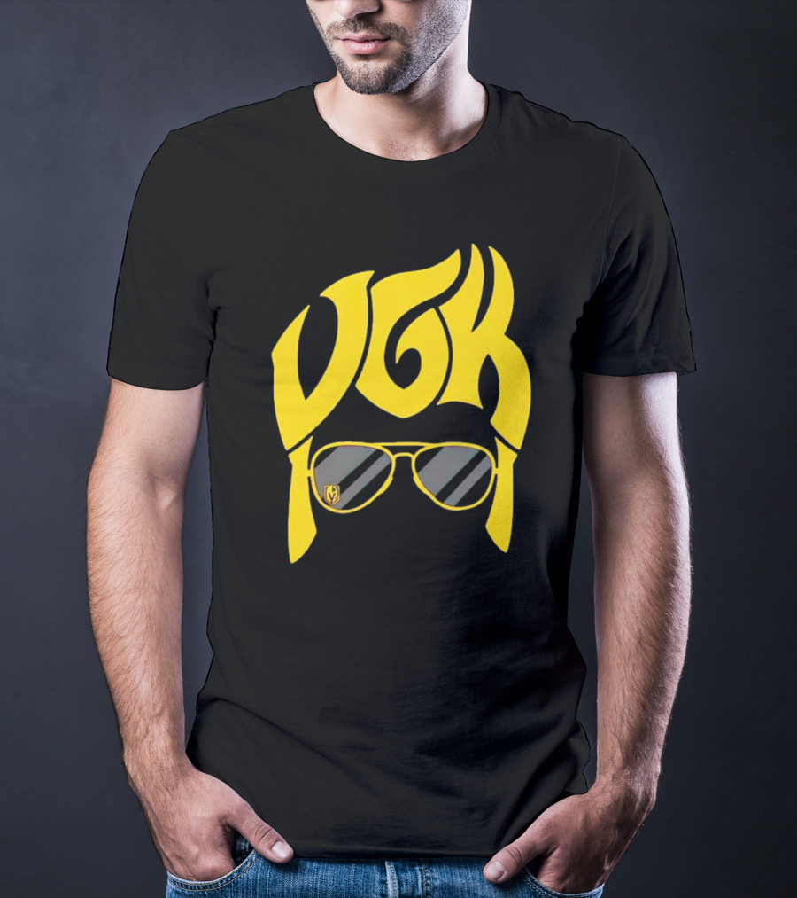 VGK Vegas Golden Knights Sunglasses Hair T-Shirt