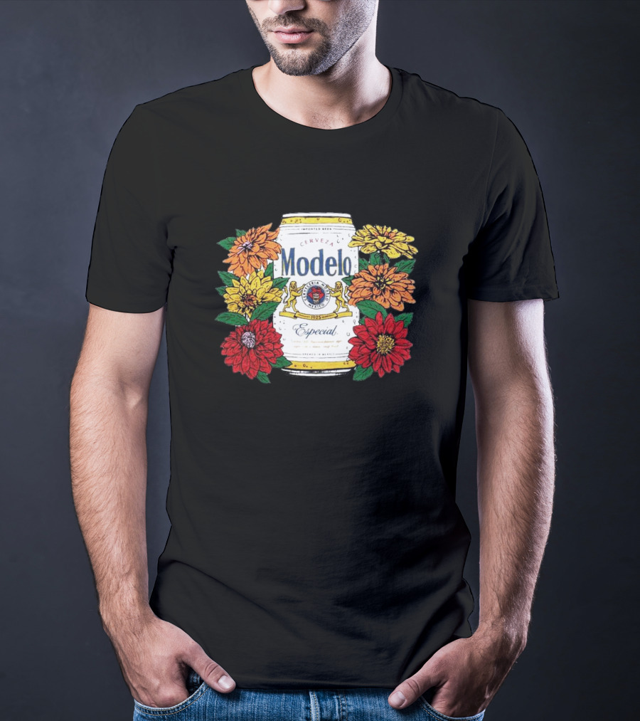 Cerveza Modelo Especial Floral Can T-Shirt
