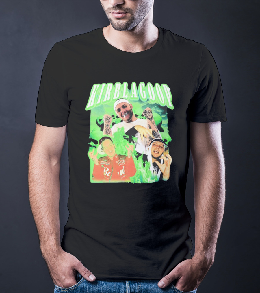 Kirblagoop Vintage Graphic With Tattoos And Racing Jacket T-Shirt