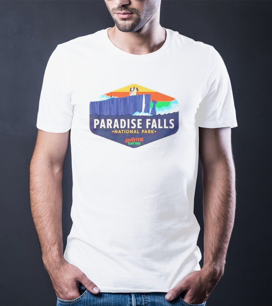 Paradise Falls National Park Adventure Is Out There T-Shirt
