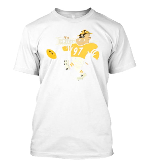 Pittsburgh Steeley 97 Retro Football Worker Mascot T-Shirt
