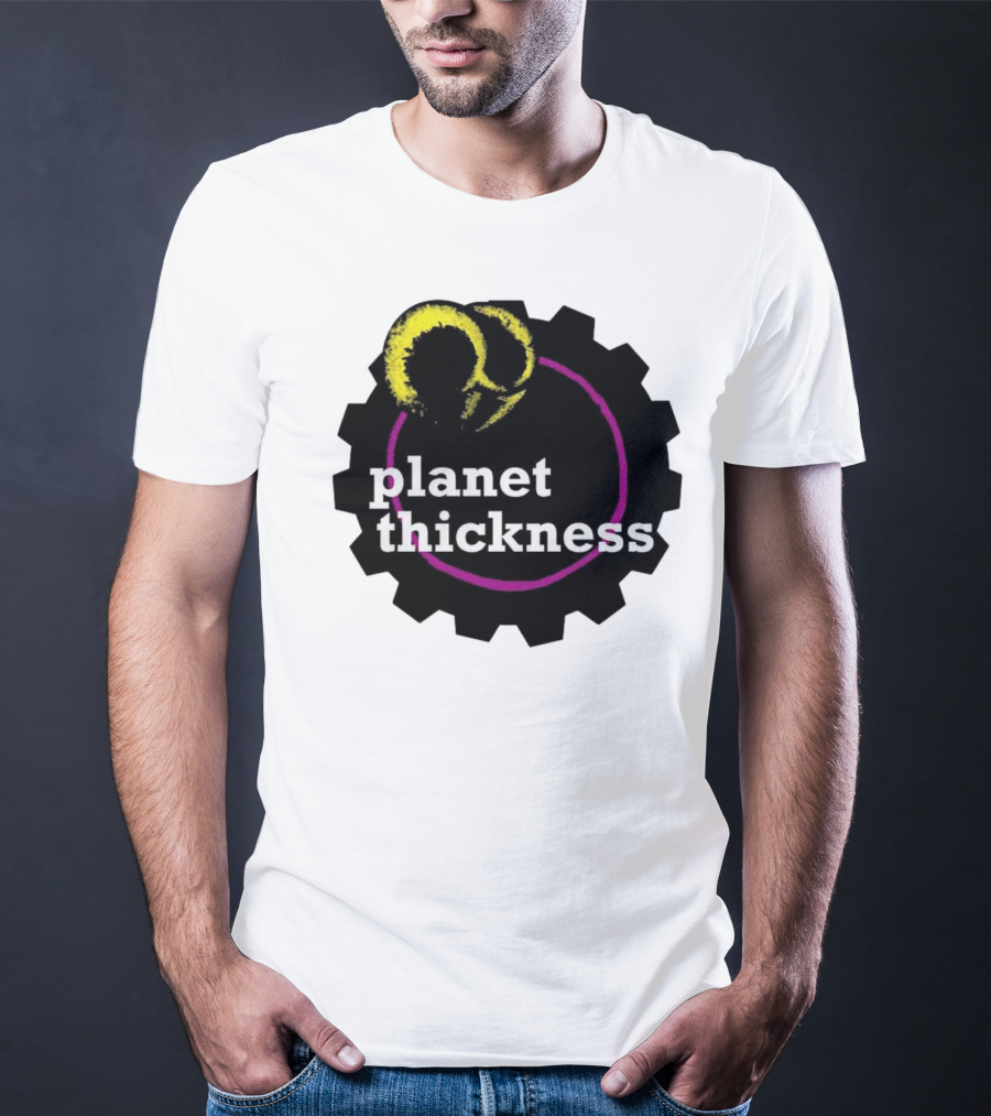 Planet Thickness Tennis Ball Circle Gear Emblem T-Shirt