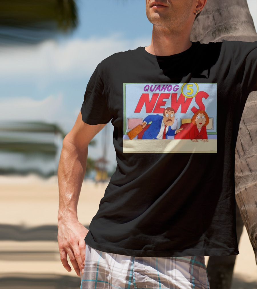 Quahog 5 News Family Guy Cartoon Scene T-Shirt