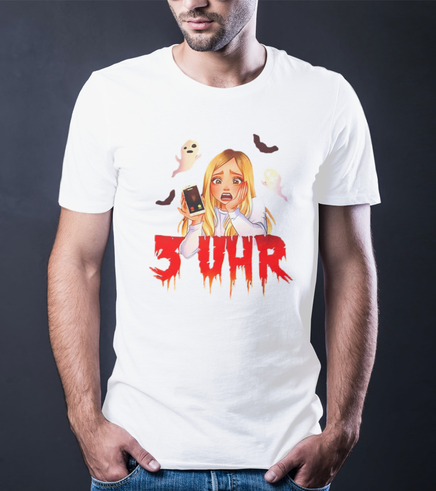 Rebekah Wing 3 Uhr Scary Ghost Reaction T-Shirt