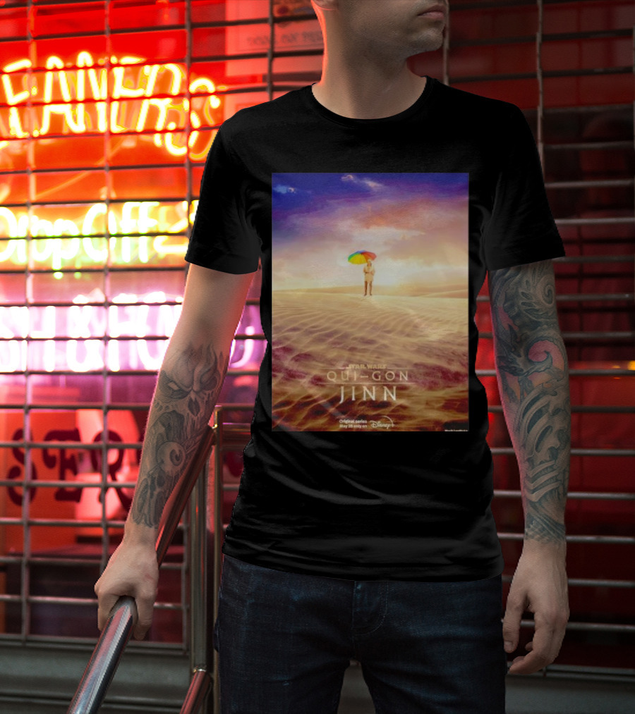Star Wars Qui-Gon Jinn Desert Scene Disney Plus Series T-Shirt