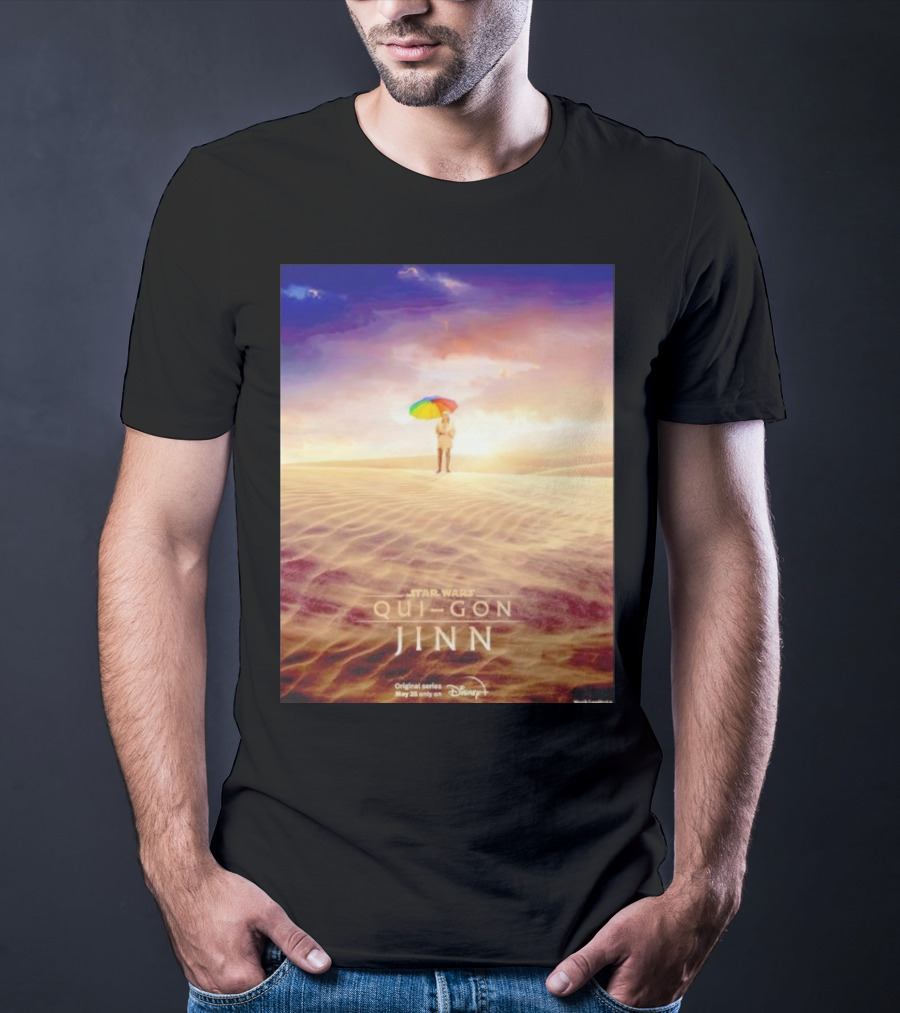 Star Wars Qui-Gon Jinn Desert Scene Disney Plus Series T-Shirt