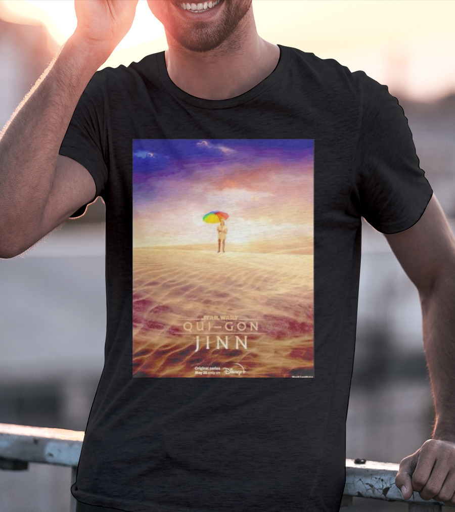 Star Wars Qui-Gon Jinn Desert Scene Disney Plus Series T-Shirt