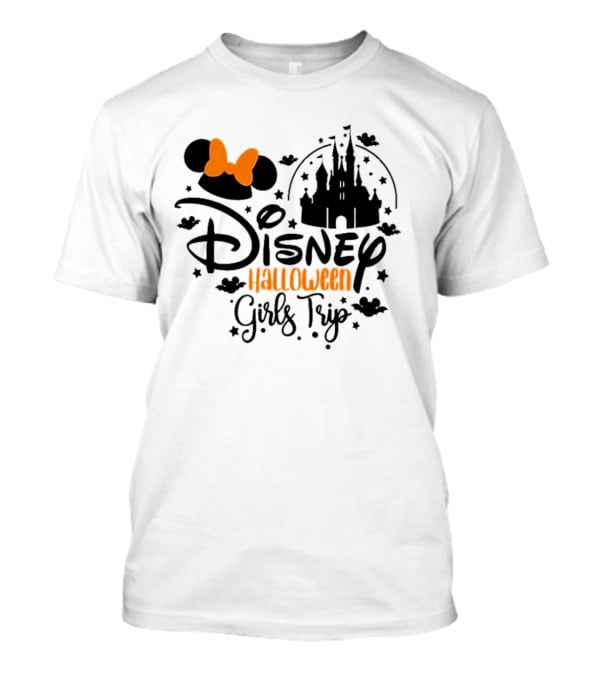 Disney Halloween Girls Trip Castle Minnie Ears T-Shirt