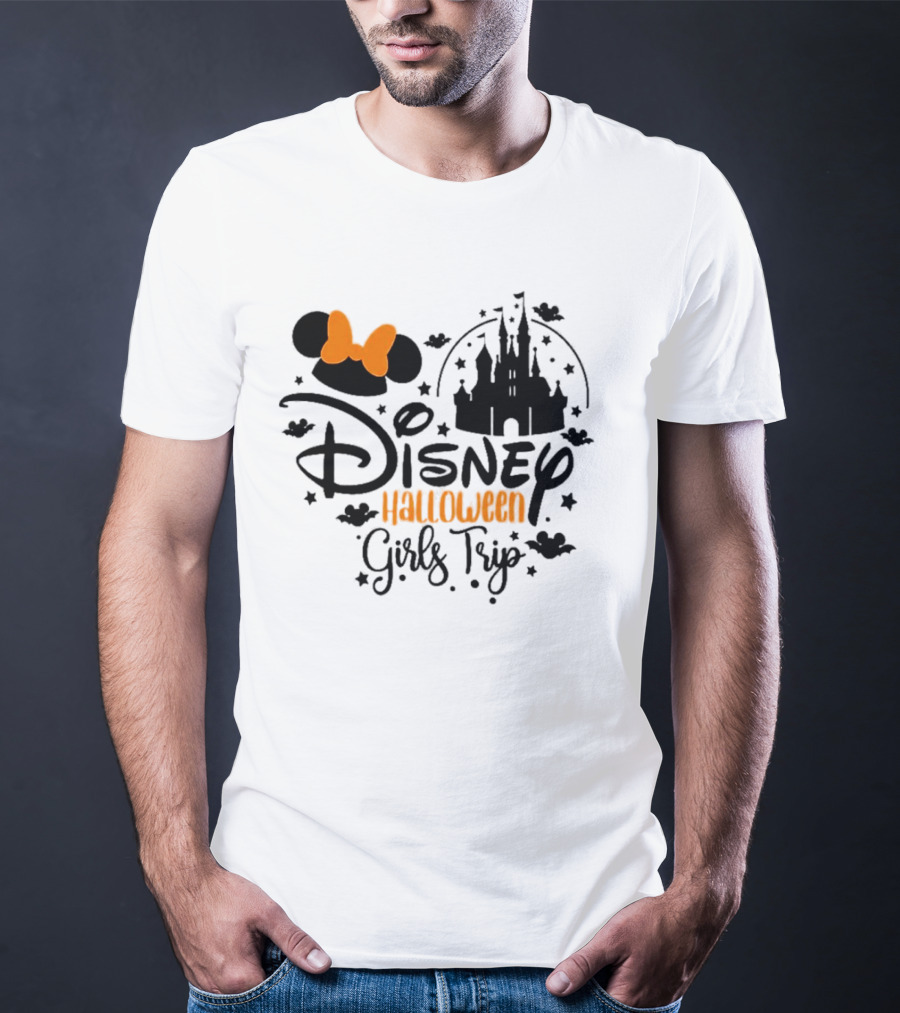 Disney Halloween Girls Trip Castle Minnie Ears T-Shirt