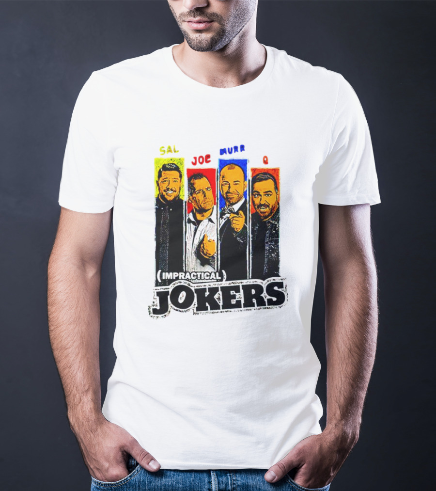Impractical Jokers Sal Joe Murr Q Portraits T-Shirt