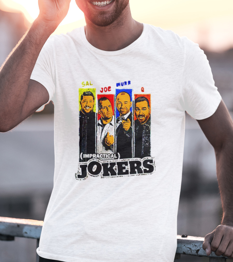Impractical Jokers Sal Joe Murr Q Portraits T-Shirt