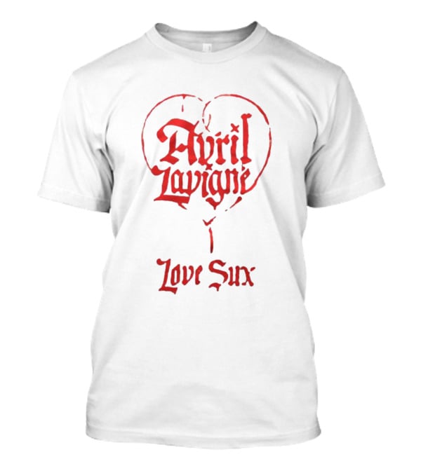 Avril Lavigne Heart Balloon Love Sux T-Shirt