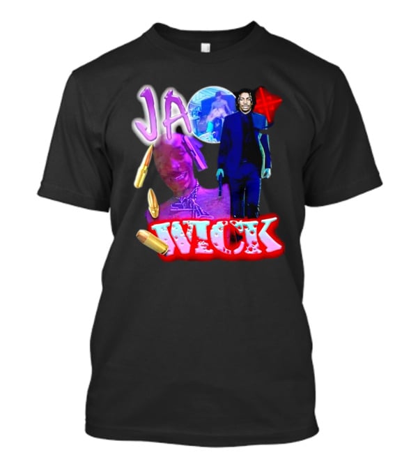 Ja Wick Bullet Portraits Action Concept T-Shirt