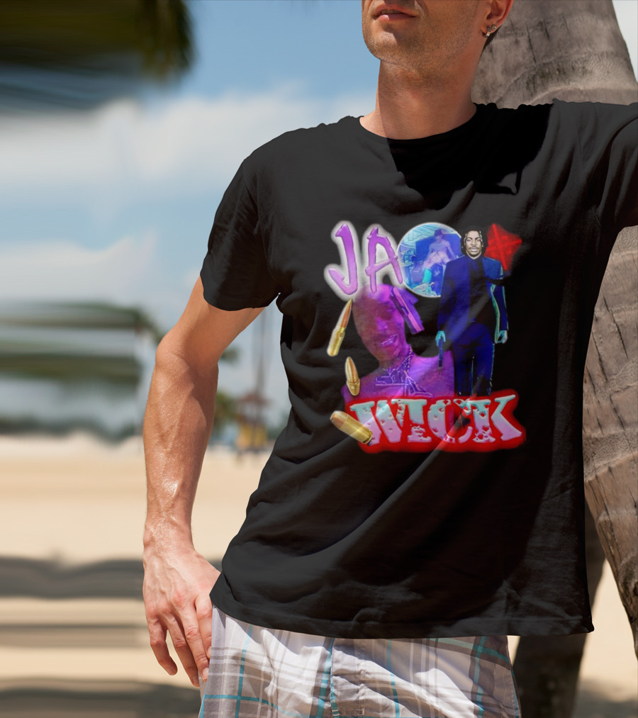 Ja Wick Bullet Portraits Action Concept T-Shirt